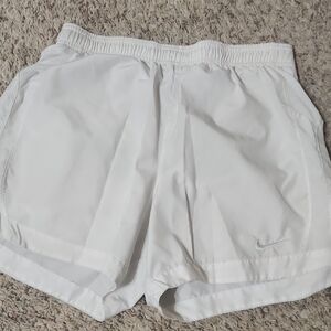 Nike Women's White Sports Shorts